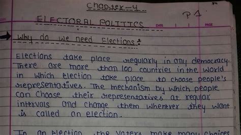 notes on electoral politics class 9